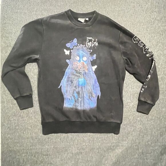 Tim Burton Corpse Bride Pullover Sweatshirt Unisex Size M NWT Living Dead Girl - Picture 1 of 8